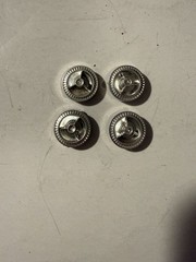 Vintage AMT 1964 Ford Galaxie 500 XL Hubcap Wheel Insert 1:25 NOS Set of 4