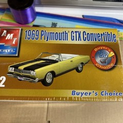 AMT 1969 Plymouth GTX Convertible Kit # 31231 Factory Sealed 1:25