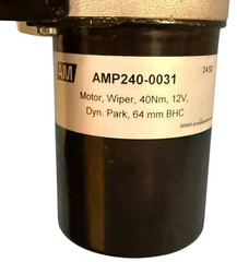 230-3128 Wiper System w/ 306-1320 Bracket & AMP240-0031 12V Motor 40Nm