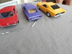 Vintage? 1960’s Ford Mustang Fastback Model Cars Lot Of 6 Built Junkyard Estate