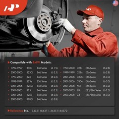 A-Premium Front and Rear Disc Brake Pad Wear Sensors Compatible with BMW E46