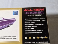 AMT 1/25 SCALE ’62 FORD THUNDERBIRD 2 IN 1 CUSTOMIZING KIT FACTORY SEALED 2011