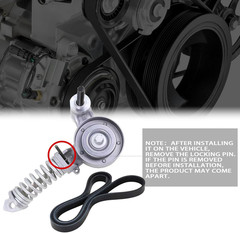 Belt Tensioner Assembly with Pulley with Serpentine Belt Compatible with 2011-20