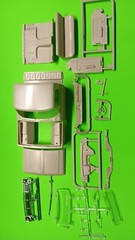 1967 Ford F-100 Pickup Truck Moebius 1/25 Cab Body Hood Glass Interior Tub