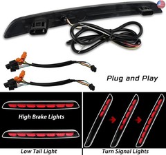 Smoked Housing Full LED Rear Reflector Fog DRL Kit for Honda Civic 11th