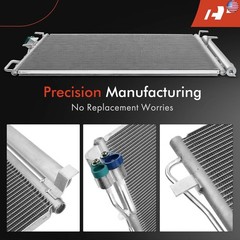 A-Premium Air Conditioning A/C Condenser Compatible with Hyundai Sonata