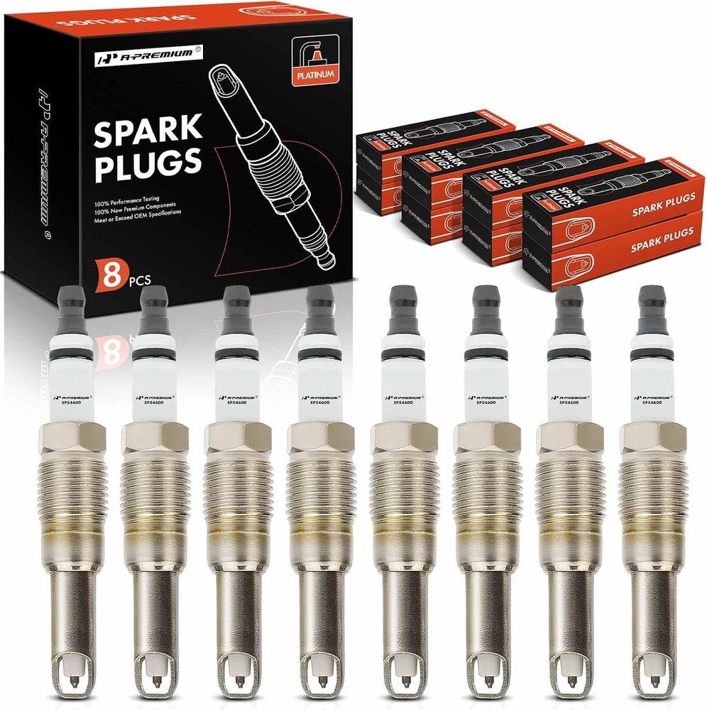A-Premium Double Iridium Spark Plug Compatible with Ford F-150 2004-2008,