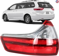 WFLNHB Left Side Outer Tail Light Assembly Replacement for Toyota Sienna