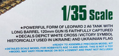 TAMIYA 1/35 SCALE LEOPARD 2 A6 MAIN BATTLE TANK “UKRAINE” MODEL KIT # 25207 F/S