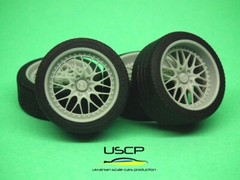 USCP 24T022 1/24 Nissan Skyline GTR R33 F&F Wheels and decal Resin kit