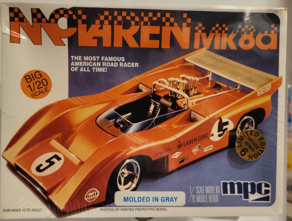 Vintage MPC McLaren Mk8d Racecar 1/20 Scale # 8251 (New-Sealed)