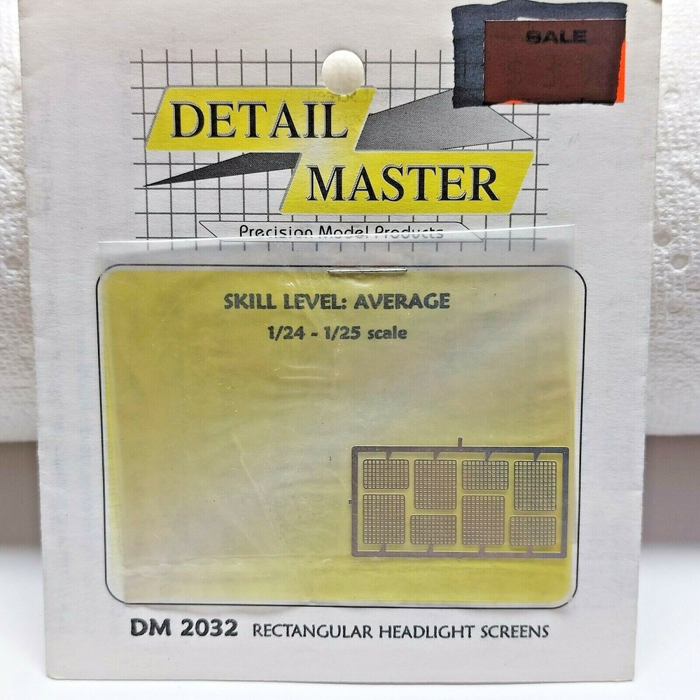 DETAIL MASTER DM 2032 1/24-1/25 RECTANGULAR HEADLIGHT SCREENS L@@K!