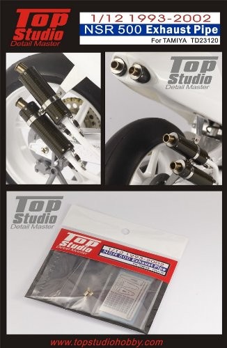 Top Studio Exhaust Pipe for Honda NSR 500 1993-2002 (TAMIYA 1/12 TD23120)