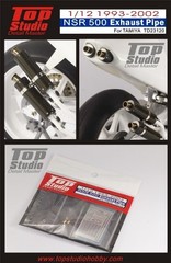 Top Studio Exhaust Pipe for Honda NSR 500 1993-2002 (TAMIYA 1/12 TD23120)