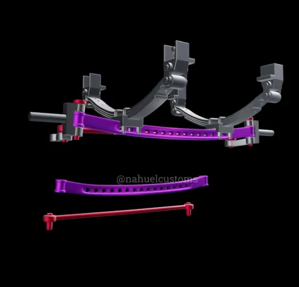 1/25 Scale 3d Resin Printed Gasser Front Suspension Kit Model Car Parts
