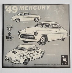 AMT TROPHY SERIES ’49 MERCURY 3 in 1 CUSTOMIZING KIT 1/25 grey plastic