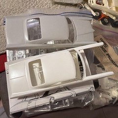 Vintage AMT Revell MPC Lot Of 12 Junkyard White Party All Unpainted Cars & Parts