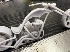 1/25 3d 12k Printed Custom Chopper Kit