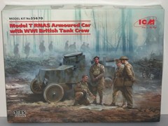ICM 1/35 Scale Model T RNAS Armoured Car w/WWI British Tank Crew