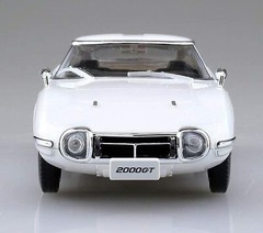 AOSHIMA 1/32 The Snap Kit Series Toyota 2000GT Pegasus White Colored Plastic Kit