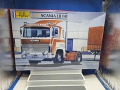 Heller Scania LB 141 Transport Brame Delivery Truck 1:24 Kit Sealed Box France