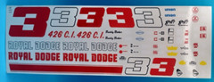 Fred Cady | No. 114 | 1:25 1969 Ray Fox Royal Dodge Decals
