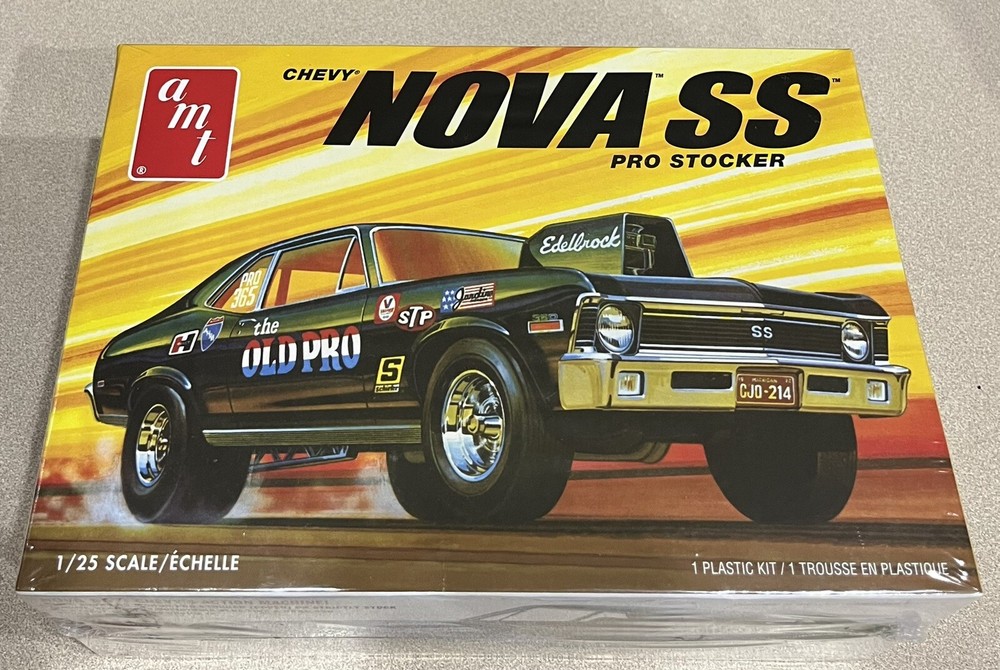 🏁 AMT 1972 Chevy Nova SS Pro Stocker “The Old Pro” (Factory Sealed) 1/25 🏁