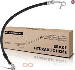 A-Premium Rear Passenger Brake Hydraulic Hose Compatible with Ford and Lincoln