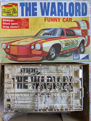 SUPER RARE! *ORIGINAL VINTAGE MPC WARLORD CAMARO FUNNY CAR KIT *SEALED-BAGS!