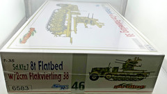 DRAGON 6583 Sd.Kfz.7 8t Flatbed w/2cm Flakvierling 38 SMART KIT w/Photo-Etched