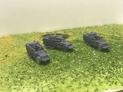 1/200 Scale SU 57-1 Halftrack Set 3D Printed. 3 pcs