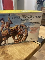 Palmer Plastics US Revolutionary War Cannon Brass Plated Model Kit