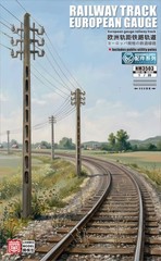 Heavy&Lanmo NM3503 1/35 Railway Track, European Gauge-480mm w/Utility Poles
