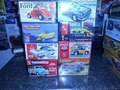 Lot of 8 misc. 1/25th unbuilt kits, new in box.