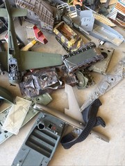 Large Group Lot Vintage Model Models Car Cars Boats Planes Junk Yard Junkyard