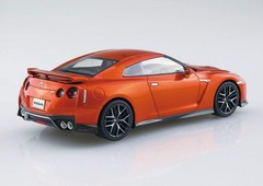 USA Stock Aoshima 1/32 The Snap Kit Nissan GT-R Ultimate Shiny Orange 07-A 56387