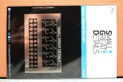 1/18 SMALL GREAT DETAILS BONNET FASTENERS 1950’s & 1960’s PHOTO ETCH # 18.003