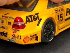 Pre-built AS-IS Unbranded Plastic Model Kit MERCEDES-BENZ AMG PROMARKT Yellow
