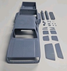 ABS-LIKE RESIN 3D PRINTED 1/25 1985 CHEVROLET K30 CREW CAB DUALLY BODY