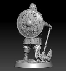 1/24 Scale Resin Figure Model Kit Viking Warrior Unassembled, Unpainted Model.