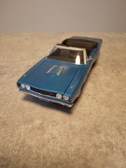 MPC PRO-BUILT 1968 DODGE CORONET R/T CONVERTIBLE MOPAR MODEL KIT 1:25 B-5 BLUE