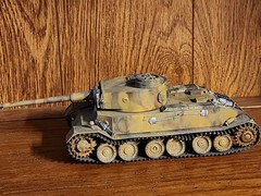 Vintage Hand Painted German VK 45.01 (P) Porsche Tiger Tank