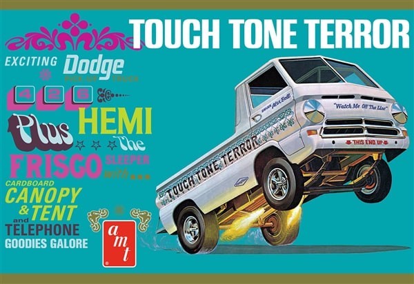 1:25 AMT Touch Tone Terror Dodge A100 Wheelstander PLASTIC MODEL KIT *SEALED*