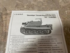 1/72 Trumpeter Sturmtiger, item # 07274, bagged kit!!!
