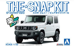 Aoshima1/32 The Snap Kit Series Suzuki Jimny Pure White Pearl Color-coded Plasti