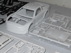 DONOR NASCAR 2022-2023 FORD MUSTANG NASCAR STOCK CAR KIT- WHITE BODY – 1/24