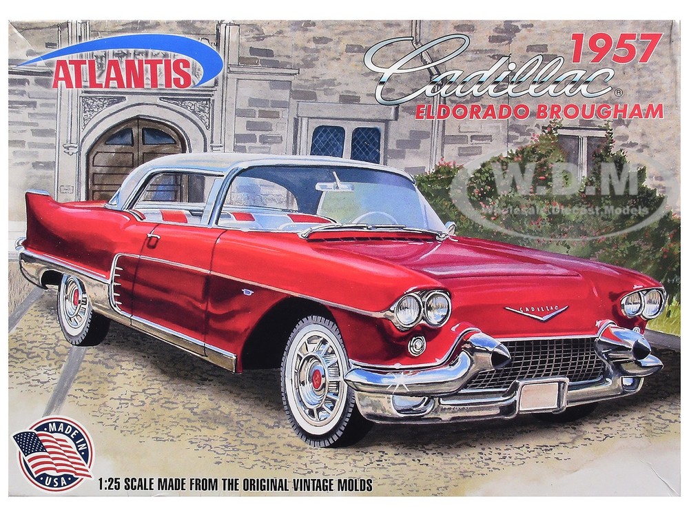SKILL 2 MODEL KIT 1957 CADILLAC ELDORADO BROUGHAM 1/25 BY ATLANTIS ALM-1244