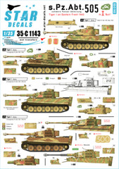 Star Decals 1/35 s.Pz.Abt.505 Part 1: Tiger I the Eastern Front decal 35C1143 x