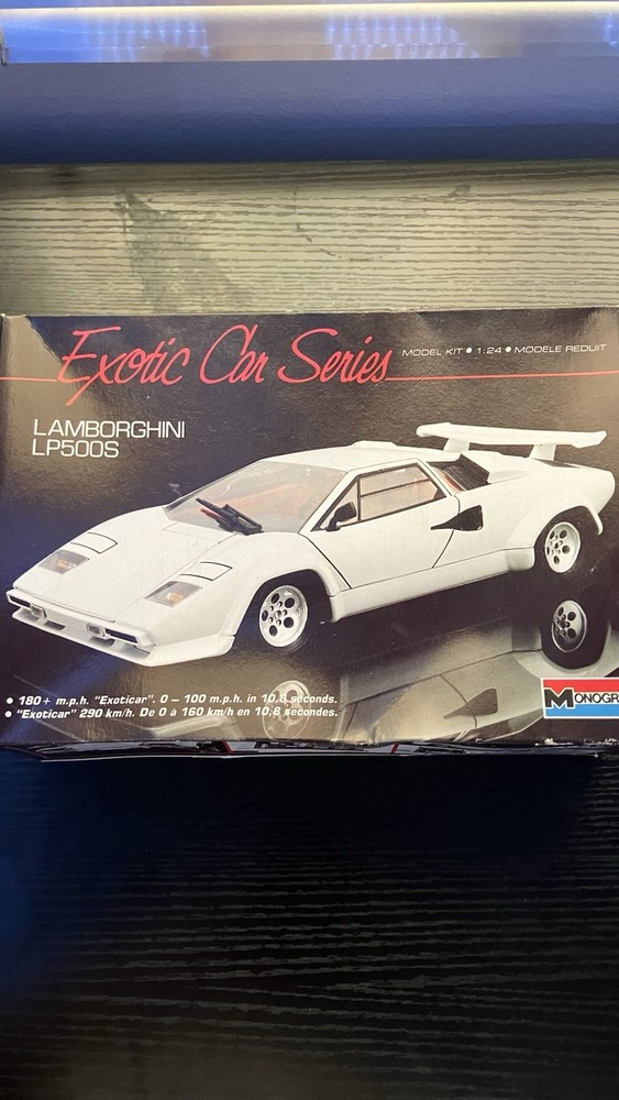 Monogram Lamborghini LP500S 1:24 Model Kit Unassembled Not Painted White