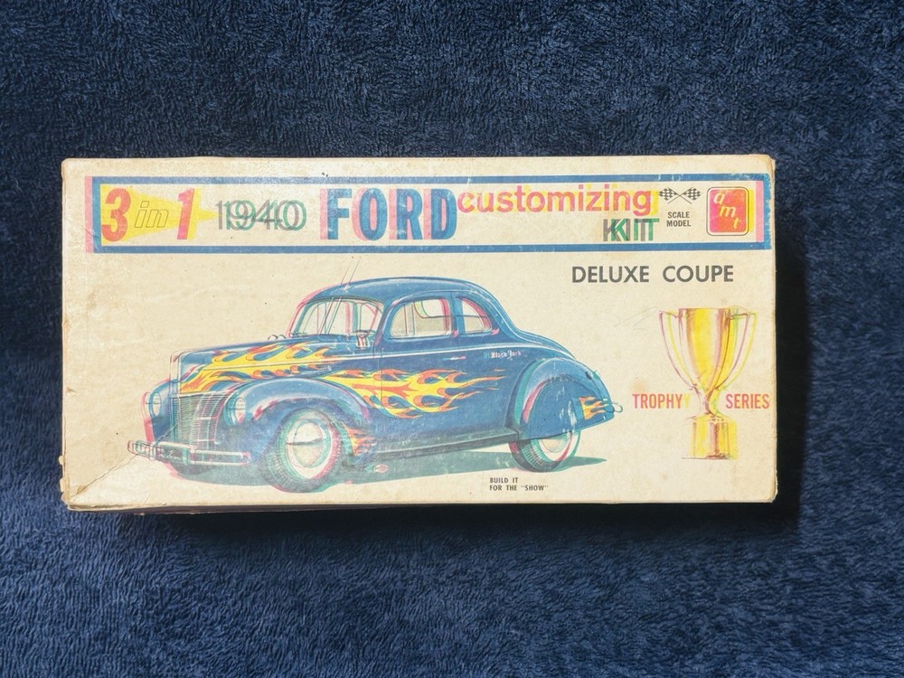 Vintage AMT 1940 Ford Deluxe Coupe Model Kit Parts Lot 1960’s Issue Extra Parts